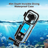 Estuche de buceo impermeable para DJI Osmo Pocket 3 PULUZ de 45 m, estuche impermeable (transparente)